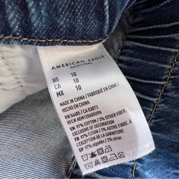 ⭐️ American Eagle Paper Bag Mom Shorts Drawstring Size 10 - Picture 11 of 12